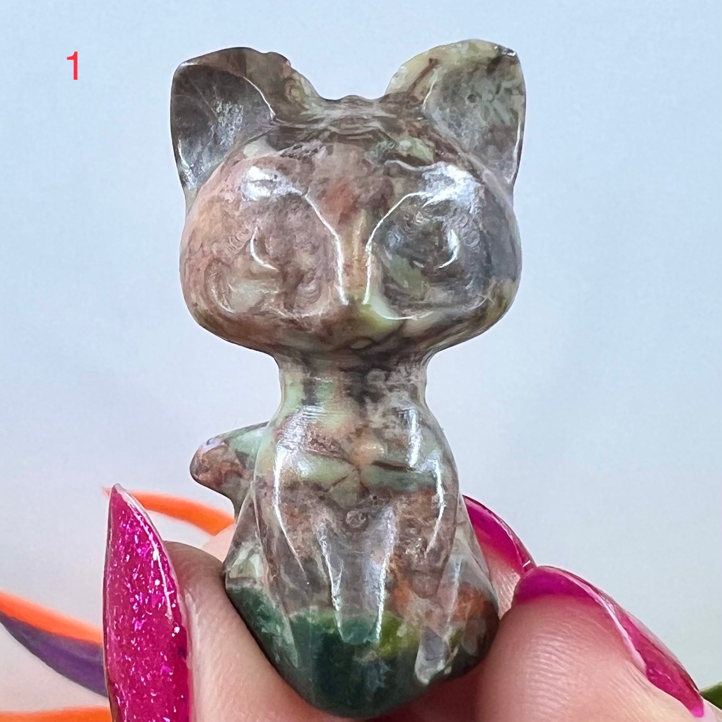 Cats Crystal Kitty Carvings Various Stone Types