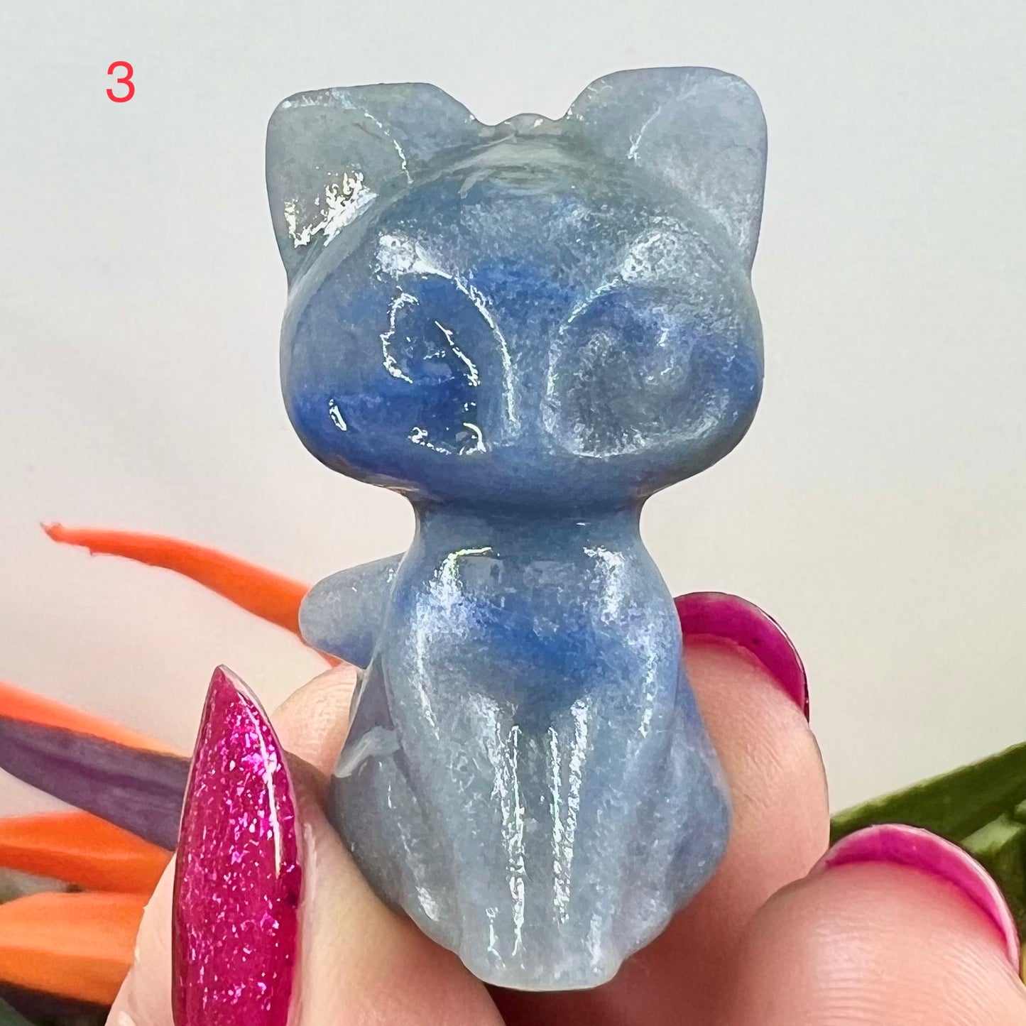 Cats Crystal Kitty Carvings Various Stone Types