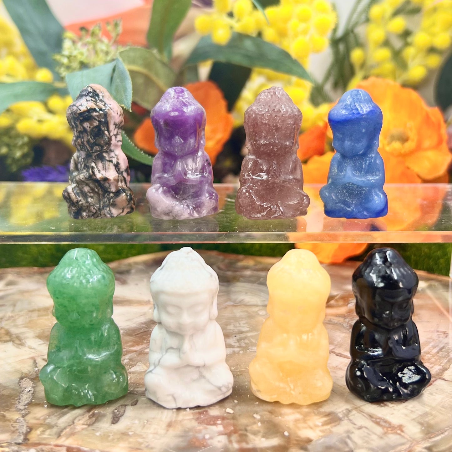 Various Crystal Buddha Crystal Carvings