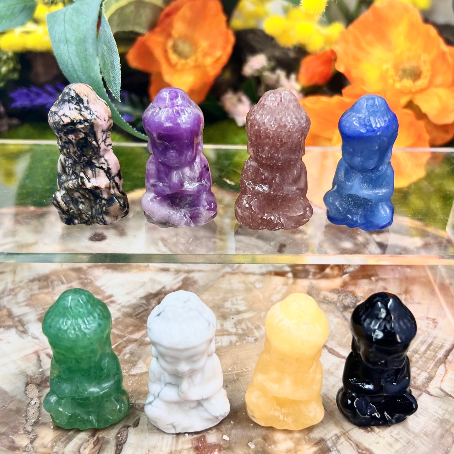 Various Crystal Buddha Crystal Carvings