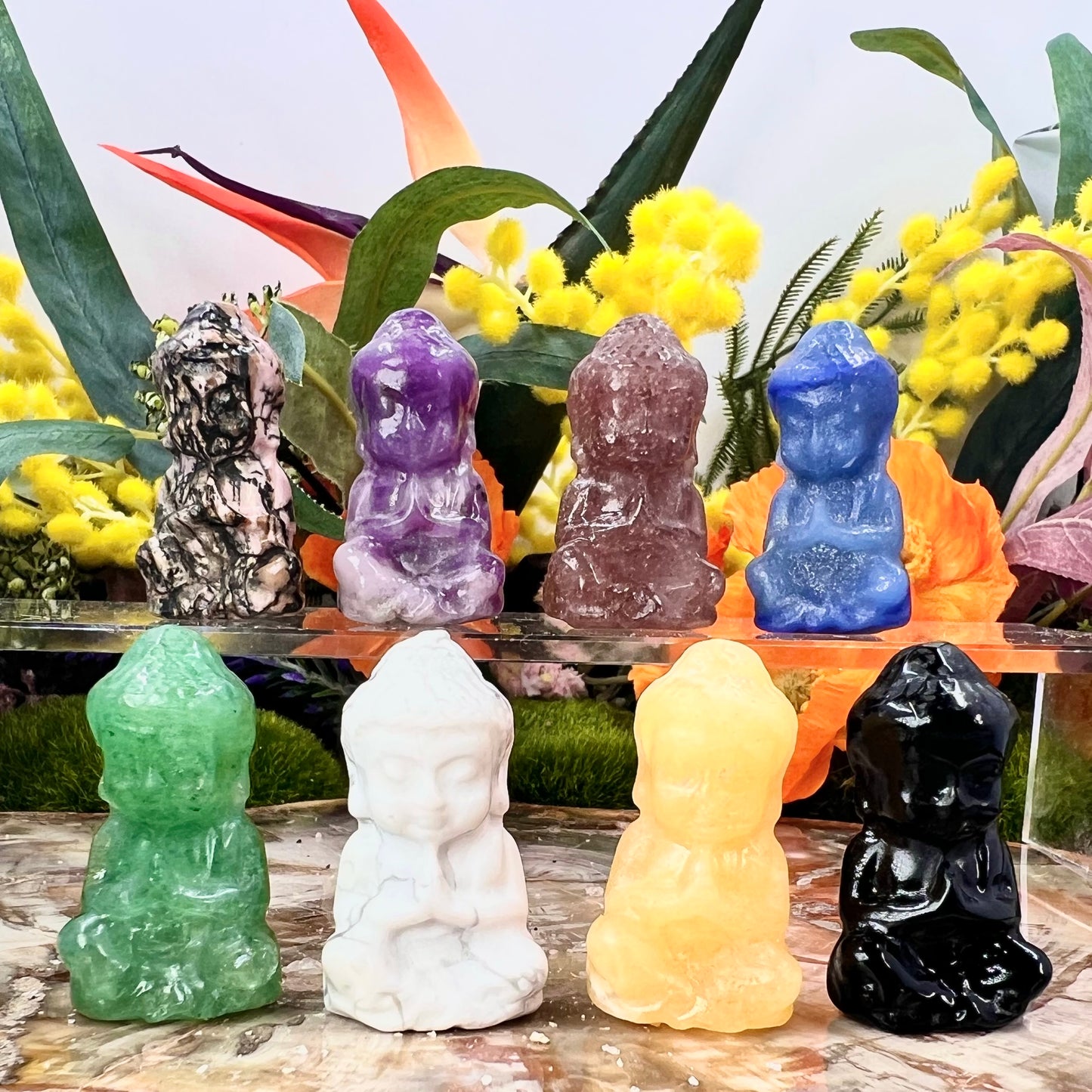 Various Crystal Buddha Crystal Carvings