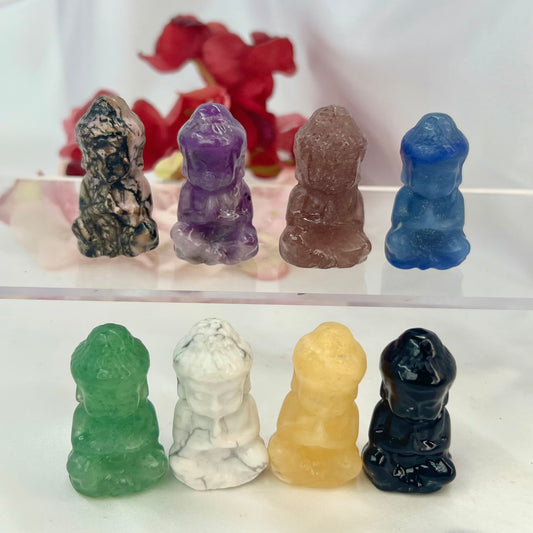 Various Crystal Buddha Crystal Carvings