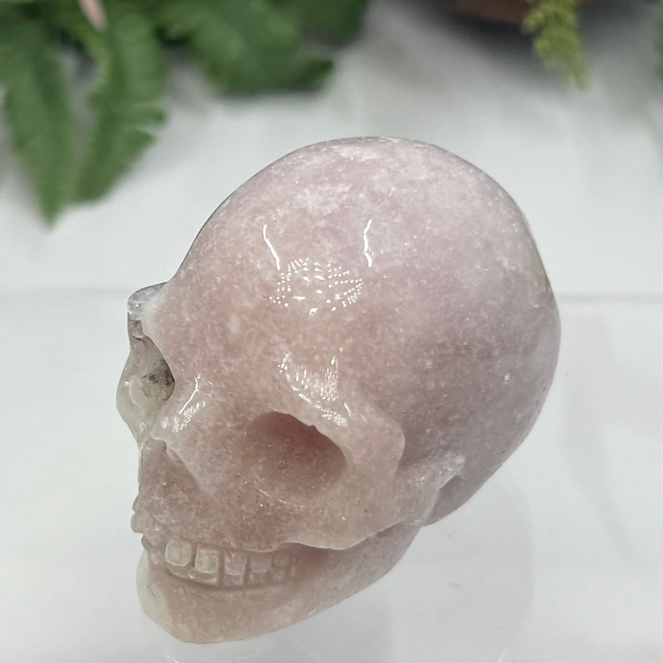 Pink Amethyst Skull Crystal Skull Carving Australian Seller