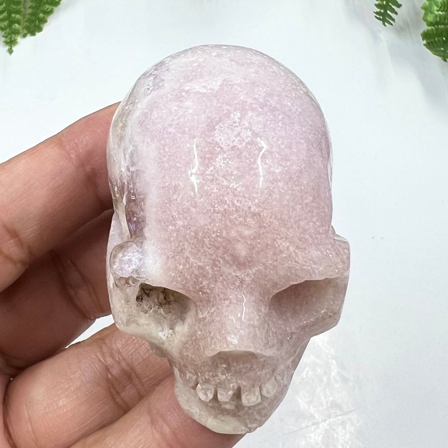 Pink Amethyst Skull Crystal Skull Carving Australian Seller